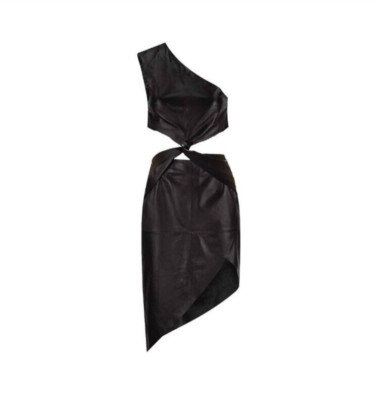 Young Poets Society Kaia Leather 232 Leder Kleid black Größe XS   2W