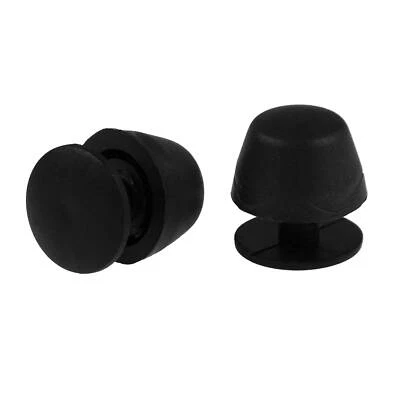 MADDMA 10 Taschenfüße-Standfüße 19mm schwarz Kunststoff für Taschen Rucksäcke Koffer