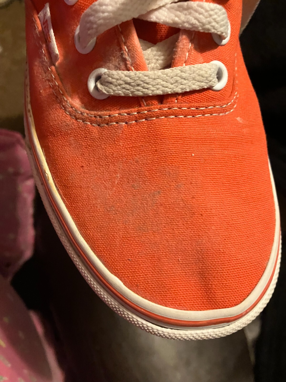 VANS Orange Classic Lace-Up Sneakers for Men & Women