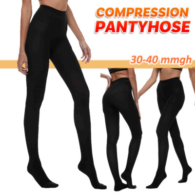 Mujeres Hombres Pantimedias de compresión para varices Medias 30-40Mmhg