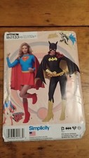 SIMPLICITY SUPERGIRL BATGIRL COSTUME PATTERN W0133 SIZE 6-14 FREE SHIPPPING