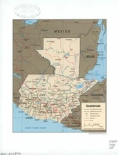 18" x 24" 2000 Map of Guatemala