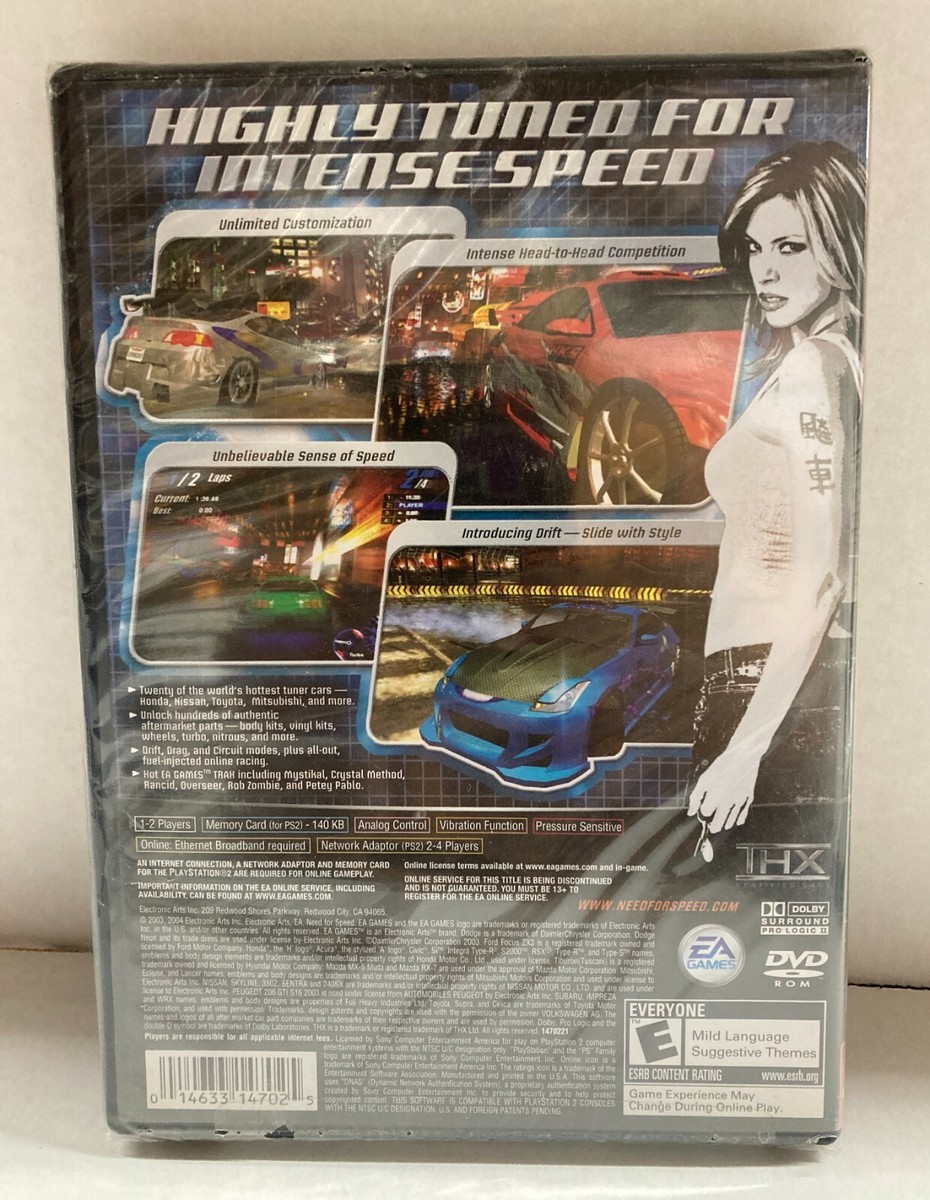 Need For Speed Underground Playstation 2 PS2 Greatest Hits