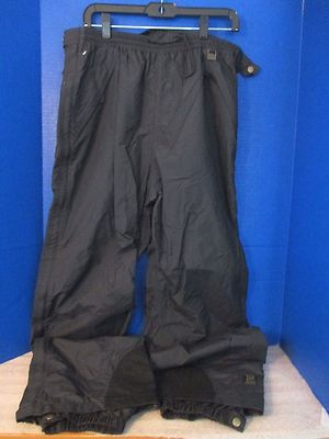 Helly Hansen~Black HELLY-TEC Lined NYLON SHELL PANTS~Men's Large