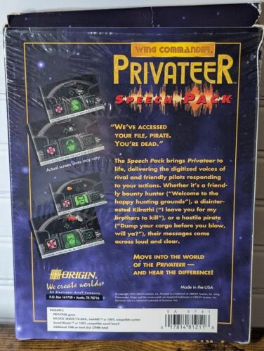 Wing Commander: Privateer - Speech Pack - PC MS-DOS - In original shrinkwrap - Picture 4 of 18