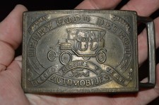 Vintage Henry FORD Automobiles Detroit MI Record MODEL T Year Belt Buckle