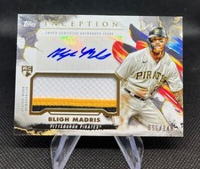 2023 topps inception Bligh Madris Player worn rookie  3 color patch auto 96/149