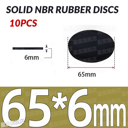 Neopren Voll Rund Gummi Pads Disc Blatt - 10 Stück - Verschiedene Stärken & Größen - Bild 192 von 251