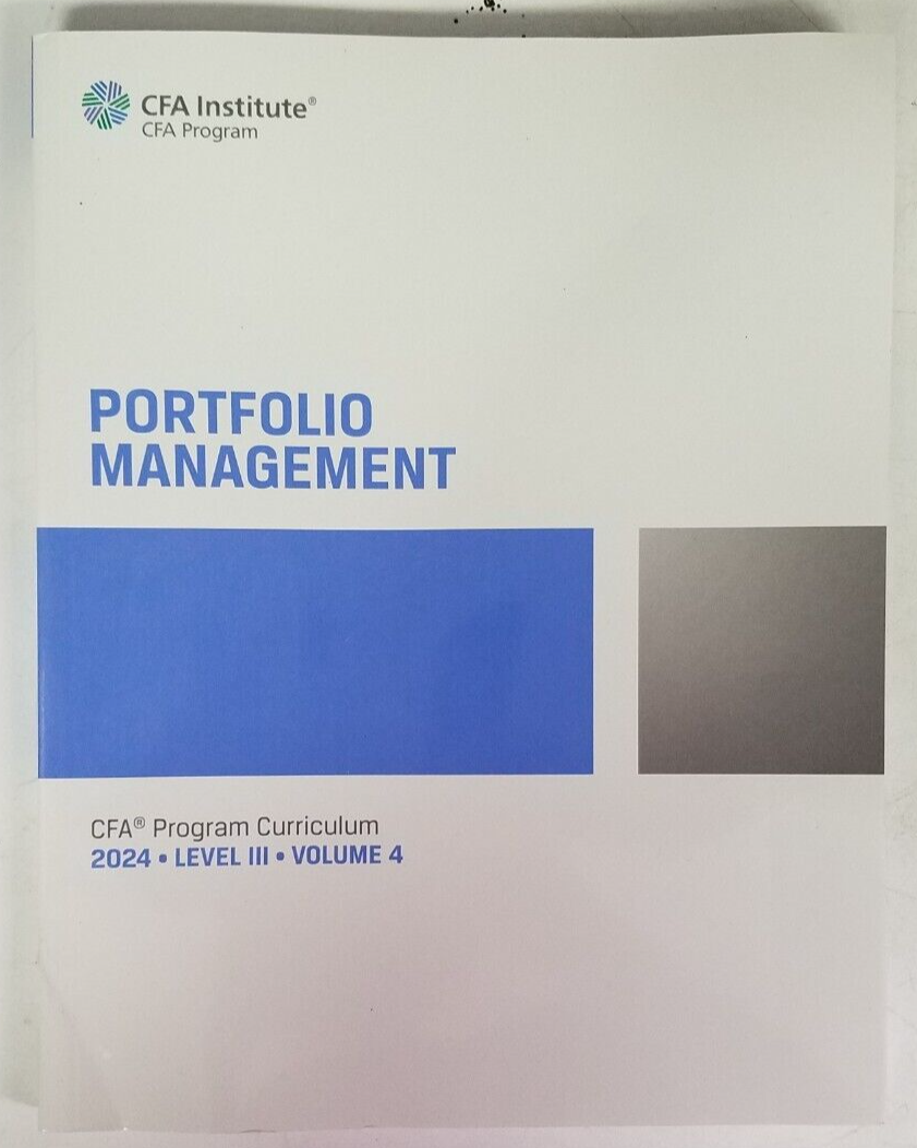 CFA Institute CFA Program Curriculum 2024 Level III Volumes CFA Institute CFA Program Curriculum 2024 Level III Volumes