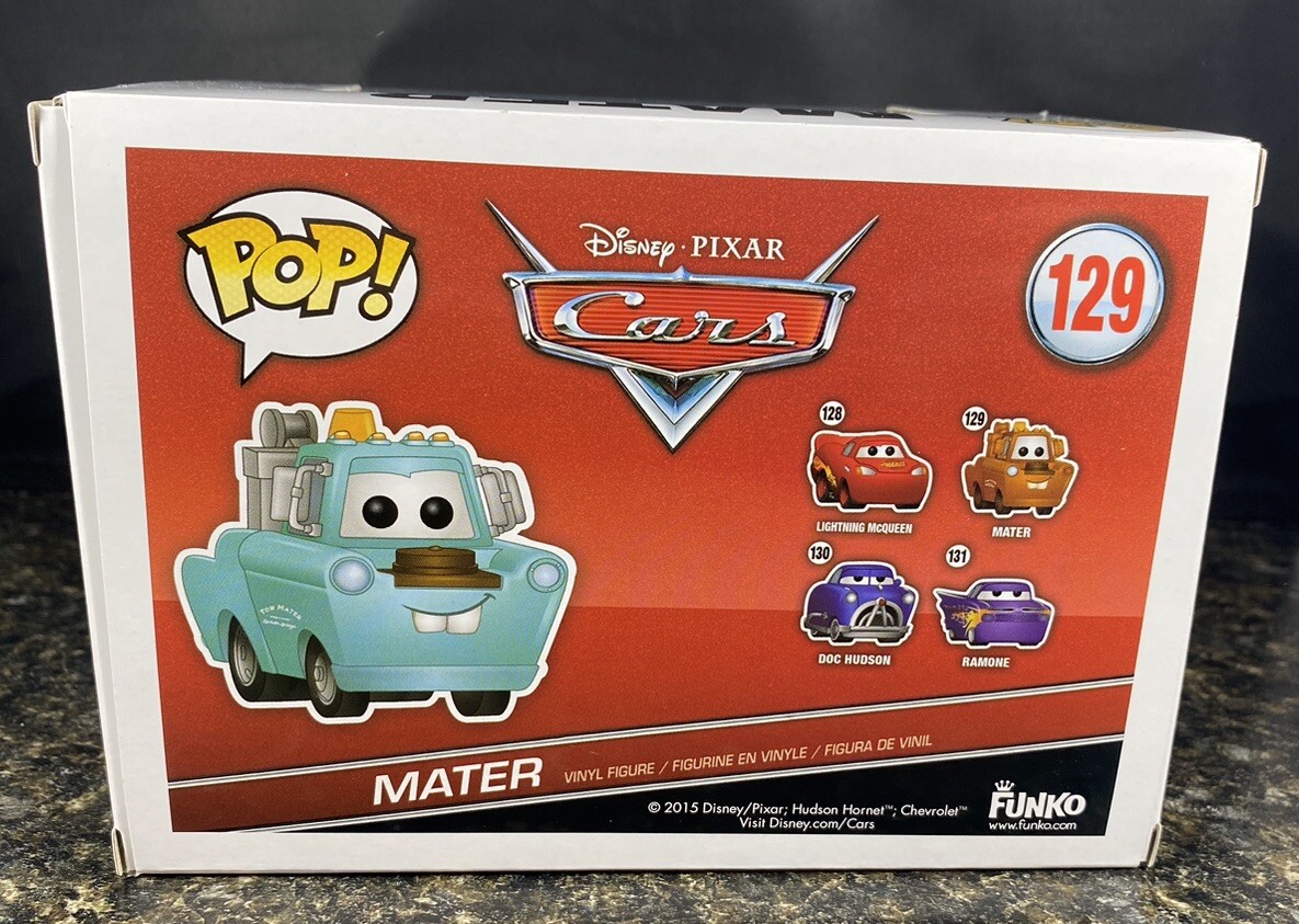 FUNKO POP CARS MATER NYCC NEW YORK COMIC CON EXCLUSIVE PIXAR