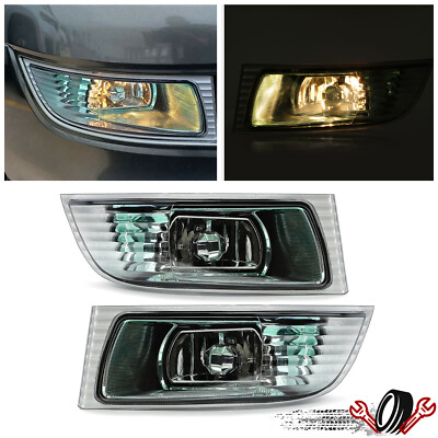Pair Bumper Fog Lights Driving Lamps W/Blubs For Lexus Gx470 2003-2009 LX2593105