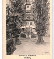 SWITZERLAND Postcard FERDINAND VON ZEPPELIN House PPC Zurich 1928 PZ40