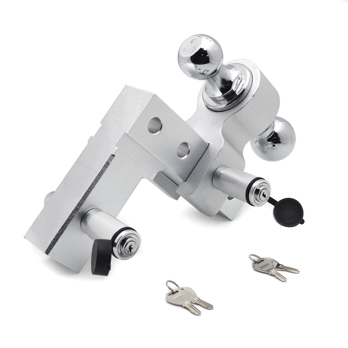 Towing Hook 2" Receiver Dual Ball Trailer Hook 2" & 2-5/16" Raise - Foto 8