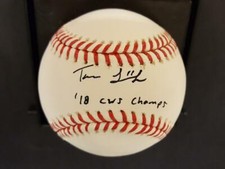 Trevor Larnach Autograph Signed MLB Baseball JSA COA '18 CWS CHAMPS OSU Beavers