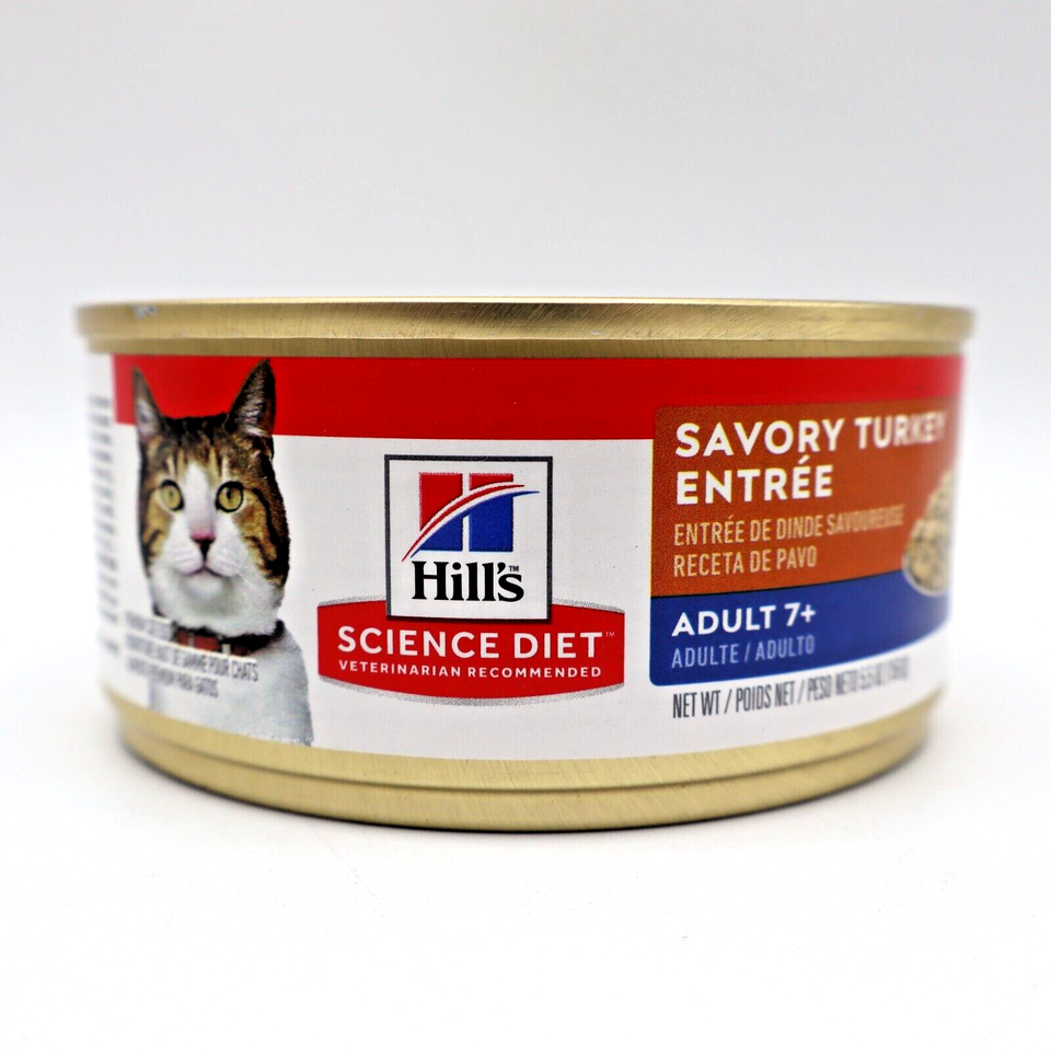 Hill's Science Diet Wet Cat Food Adult 7+ Senior Cats Savory Turkey 2