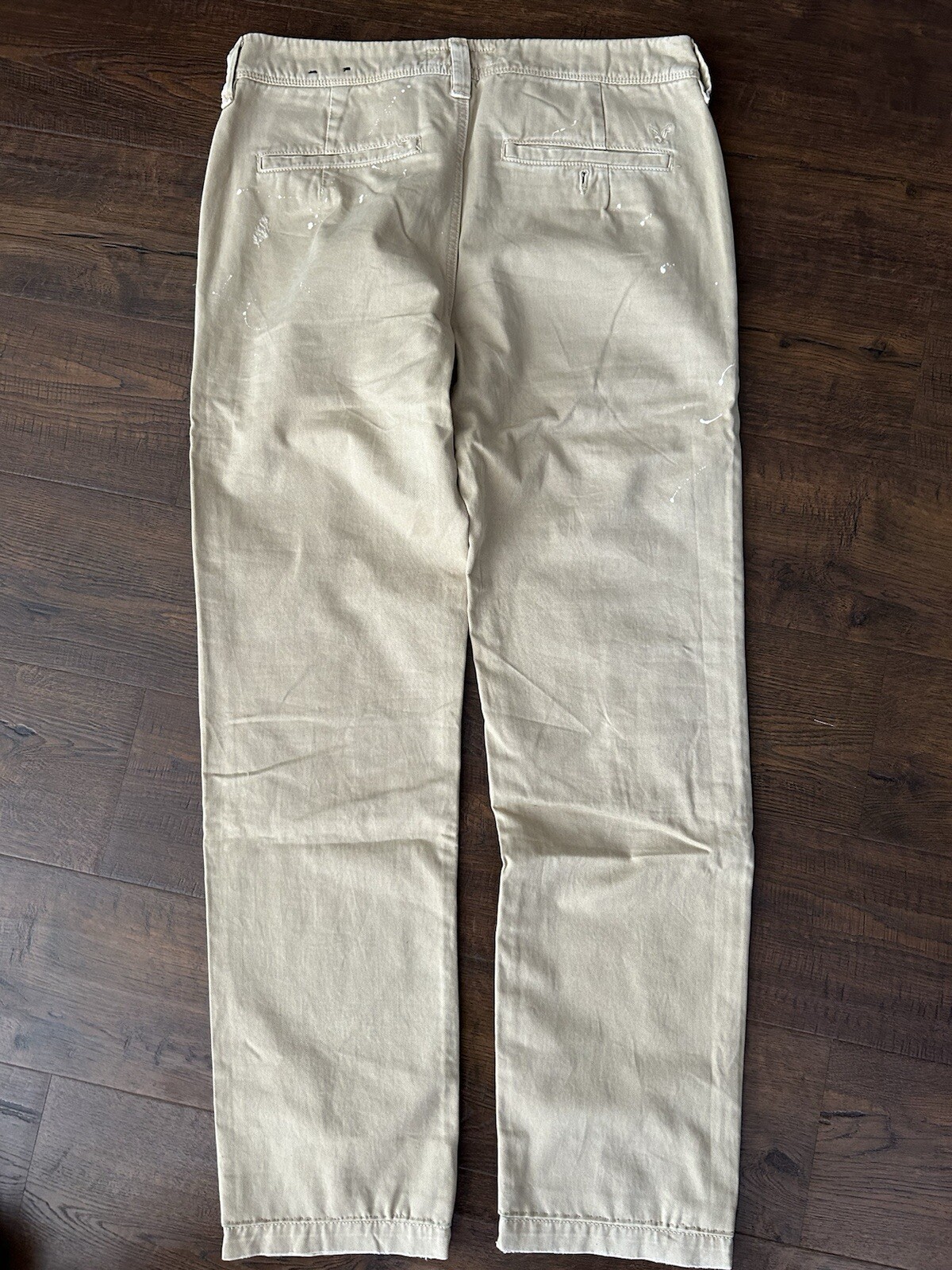 American eagle khaki patch, splashed ink, distres… - image 13