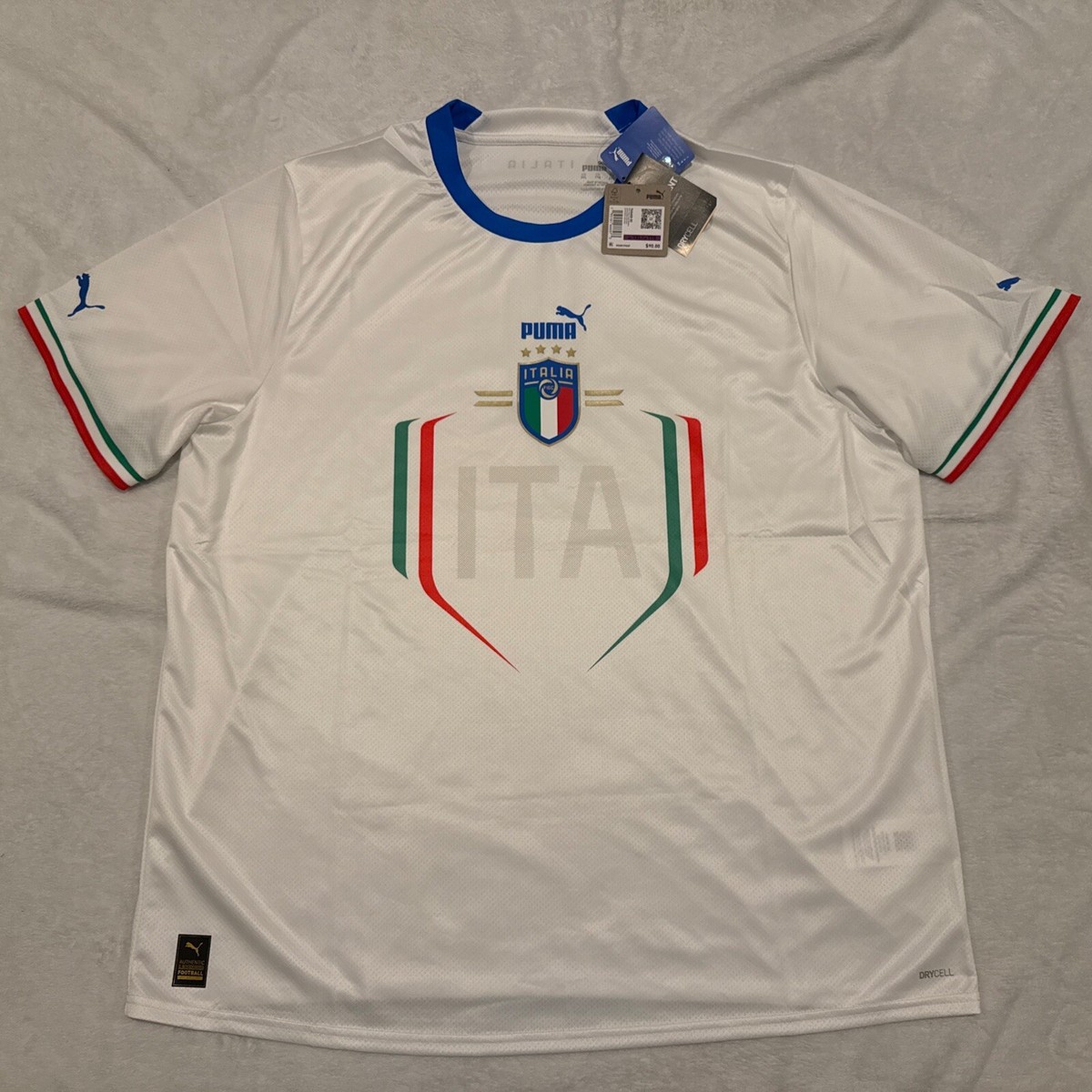 2022-23 Men's Puma Italy National Team Away Soccer Jersey XXL 2XL