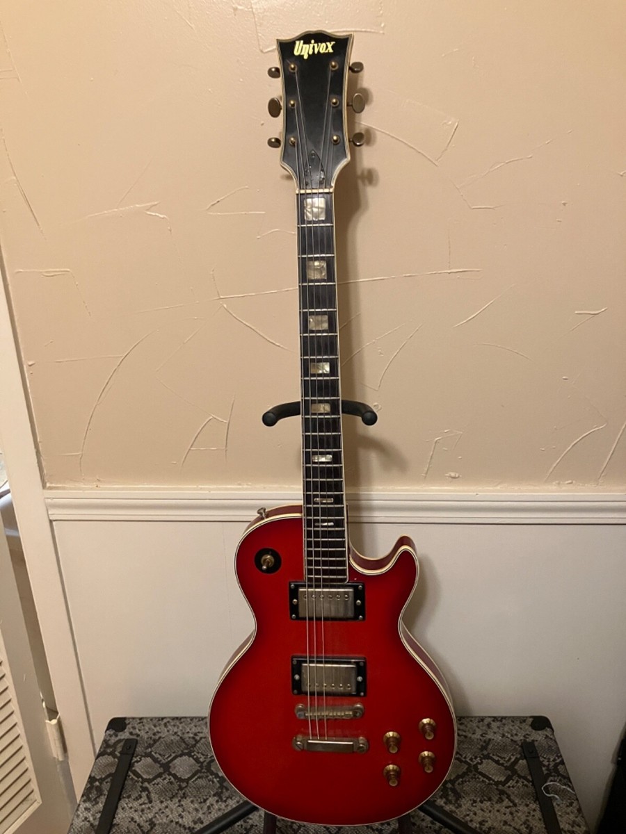 1970's/80's Univox Les Paul Custom - Red | eBay