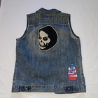 Kill City Men’s Biker Denim Vest Size Small Vintage  — photo 5