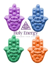 Set of 4 Hamsa Soap Handmade Natural Soap Infused With Essential Oils