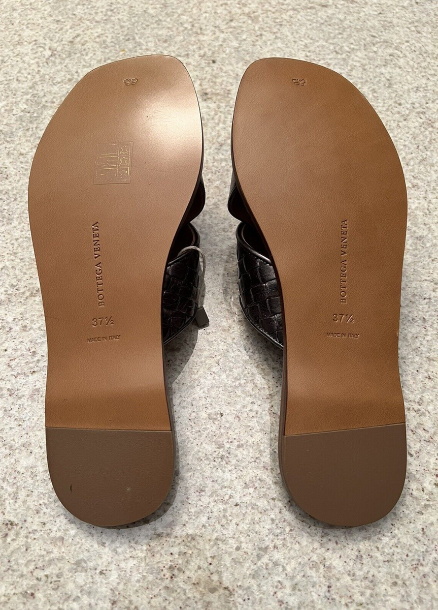 Bottega Veneta Metallic Bronze Woven Leather Criss Cross