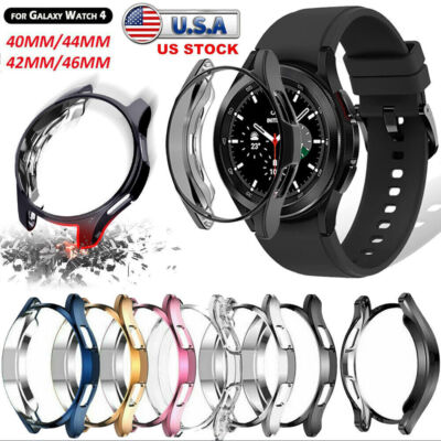 For Samsung Galaxy Watch 4 40 44mm Classic 42 46mm Case Protective Bumper Cover