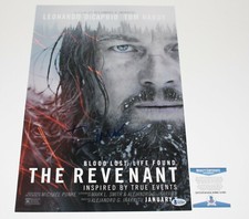 THE REVENANT DIRECTOR ALEJANDO GONZALEZ INARRITU SIGNED MOVIE POSTER BECKETT COA