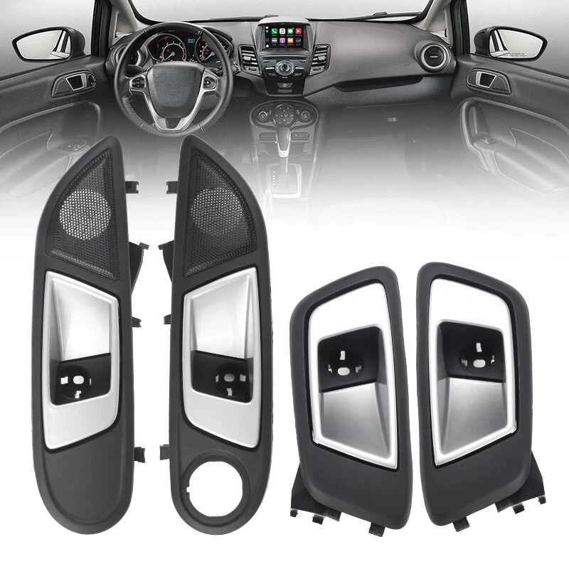 Tirador interior de la manija de la puerta delantera trasera izquierda derecha para Ford Fiesta 2009-2014 Foto 2 de 4