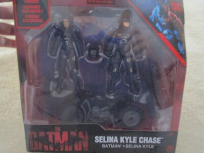 DC THE BATMAN + SELINA KYLE CHASE 4'' Action Figures 6060832 Spin Master NEW NIB