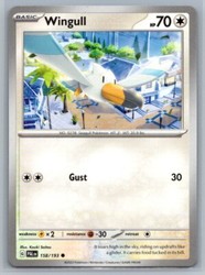 Wingull 158/193 Common Paldea Evolved Pokemon TCG