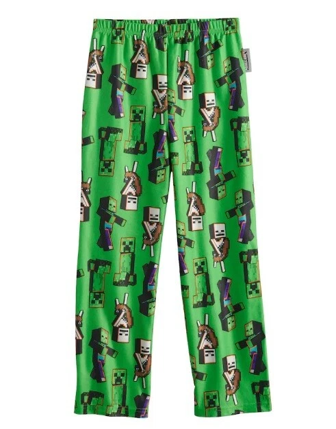 Fleece hotsell minecraft pajamas