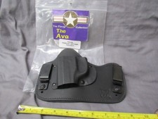 The AVA Ruger LC9 LH IWB  Kydex/Leather Holster  with Two Metal Belt Clips