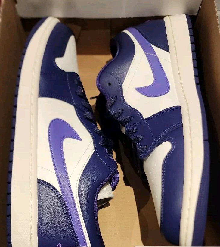 Nike Air Jordan 1 Low Action Grape White Purple DC0774-502 Women's
