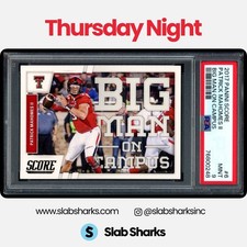 2017 PANINI SCORE #6 PATRICK MAHOMES II BIG MAN ON CAMPUS RC ROOKIE PSA 9