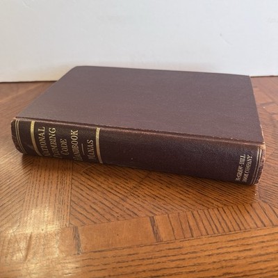 NATIONAL PLUMBING CODE HANDBOOK: STANDARDS AND DESIGN Manas Hardcover 1957