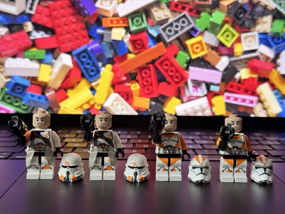 乐高星球大战 212 空降克隆部队迷你人偶 75036 Utapau 橙色(2x) + — 第 3/3 张图片