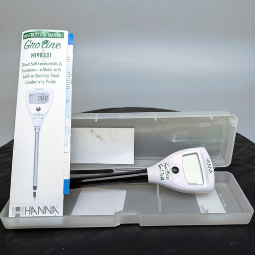 Hanna Instruments HI98331 GroLine Soil Conductivity Temperature Meter+Case🌱
