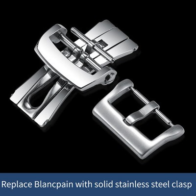 20mm Stainless Steel Pin Clasp Buckle For Blancpain FIFTY FATHOMS Watchbands