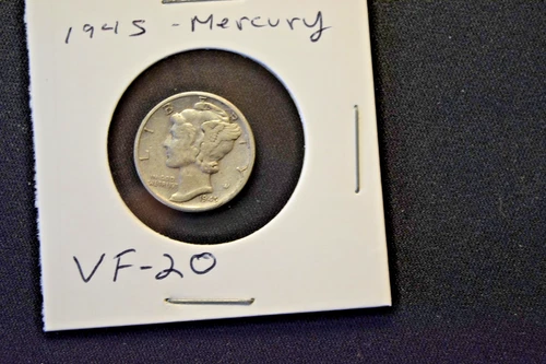 1945 S  Mercury Dime 90% Silver  VF