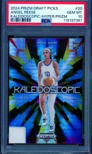Angel Reese Rookie 2024 Prizm Draft Picks Kaleidoscopic Hyper Prizms #20 PSA 10