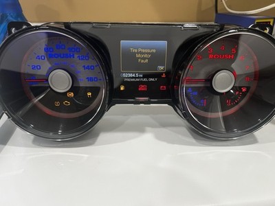 2013-2014 ROUSH Ford Mustang Premium MyColor Track App Cluster Mileage Corrected
