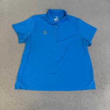 Walmart Employee Uniform Polo Womens Size 2XL Blue Shirt
