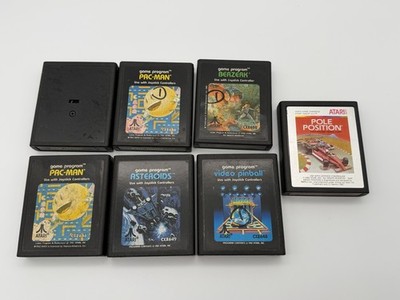 ATARI 2600 Games Sammlung 7 Spiele  gebraucht Pac-Man/Berzerk/Pinball etc