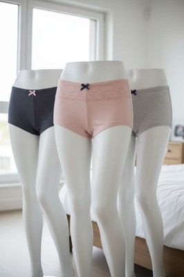 Brandneu Pretty Secrets Sophia Shorts Slips x 3 Paar blau pink grau Gr. 32/24 NEU