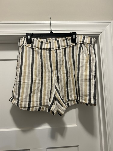 SONOMA GOODS FOR LIFE MID RISE Cotton Gauze Lined Shorts With Pockets Size XL - Picture 1 of 5