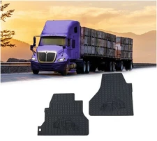 Floor Mats Liners Fits w/International Prostar Semi-Truck Models - 2 Pcs Set