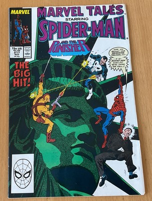 Marvel Tales Starring Spider-Man #217 & The Punisher Nov 1988 VF+/BB/1st Print