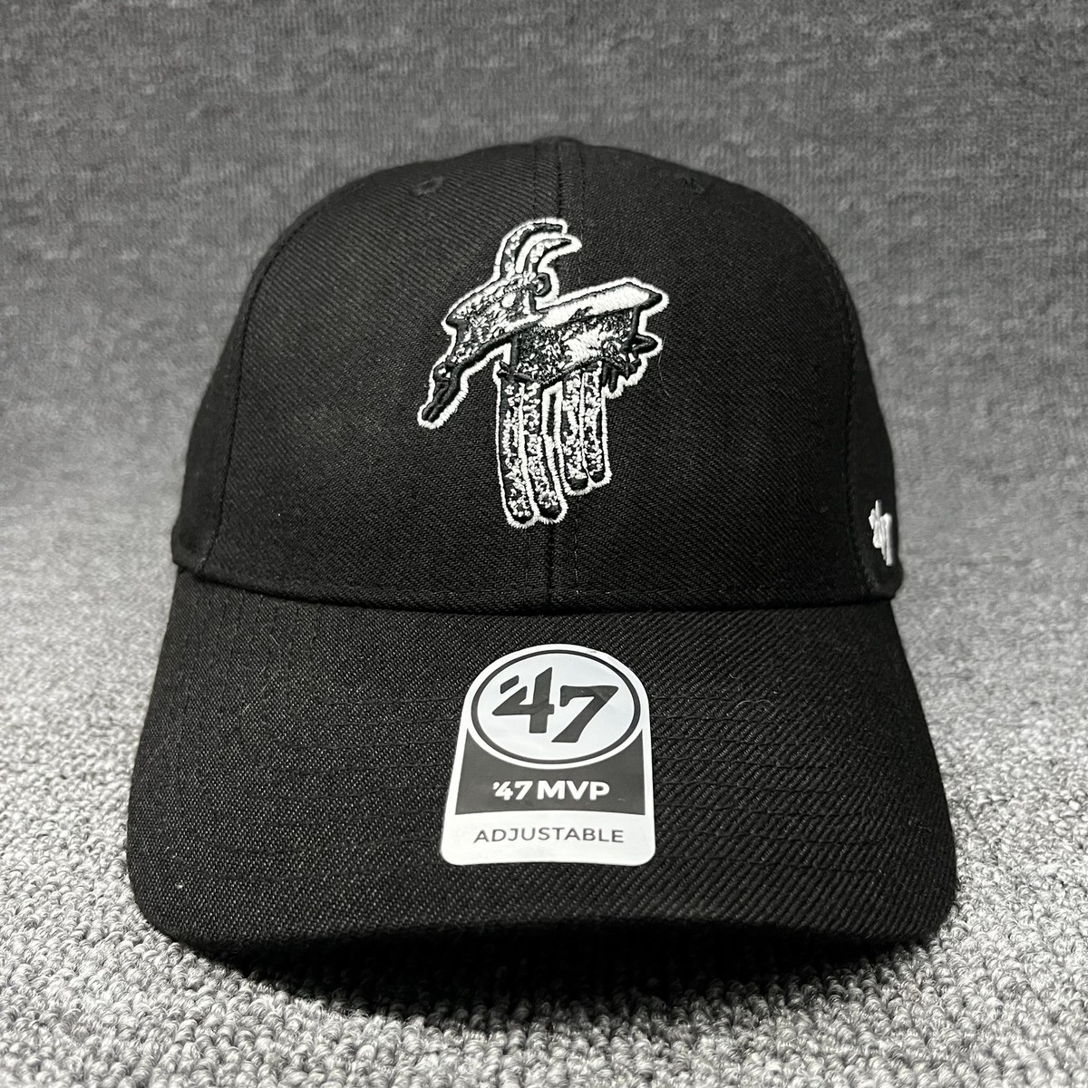 '47 Brand MVP Hat Kozička Praha Prague Bar Goat Logo Black Adjustable Cap