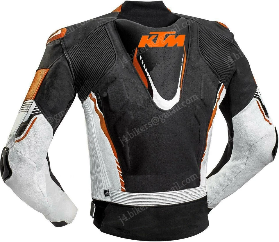 KTM Manner Rindsleder  Motorrad Rennen Lederkombi Anzug Sport Biker-S-M-L-XL-XXL - Bild 3 von 3