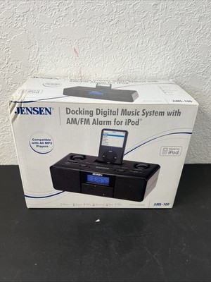 Jensen Docking Digital Music System Alarm Clock for iPod JiMS-100 NEW IN BOX